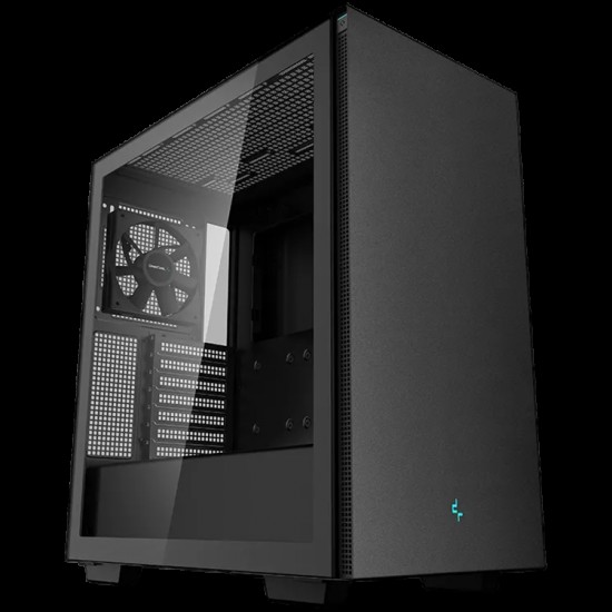 DeepCool CH510 Mid Tower Case, E-ATX/ATX/Micro-ATX/Mini-ITX, 2xUSB2.0, 1xUSB3.0, 1xAudio, 1xMic, ABS+SPCC+Tempered Glass, Mesh Panel R-CH510-BKNNE1-G-1