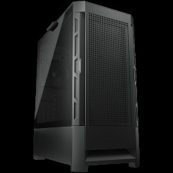 COUGAR case Airface, Mid Tower, MiniITX/MicroATX/ATX/ CEB/ E-ATX, 230 x 491 x 386 (mm), USB 3.0 x 2, USB 2.0 x 1, 4 Pole Headset Audio Jack x1, Reset Button, Airflow Panel, 120mm Black fan x 1 pre-installed, 4 mm Tempered glass
