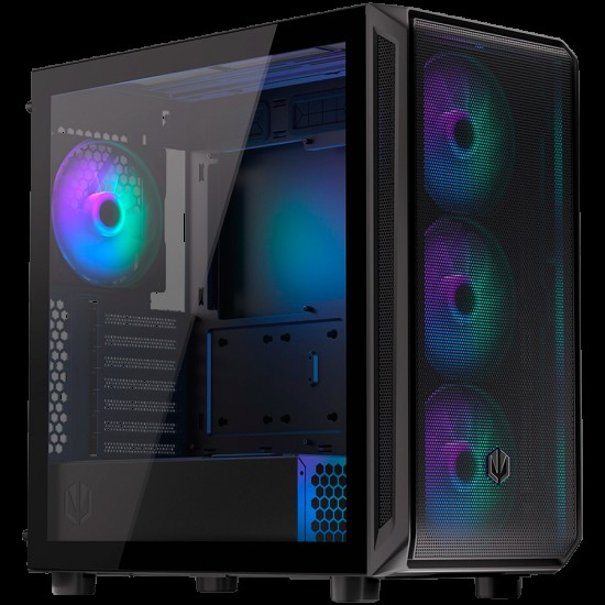 Endorfy Arx 700 ARGB, Mid-Tower, ATX/mATX/mITX, 2x USB-A (3.1 GEN 1), 1x Audio/1x Mic, 4x STRATUS 140 PWM fans, Tempered Glass, Mesh Top & Front Panel, 486×228×472 mm,  3 Year Warranty