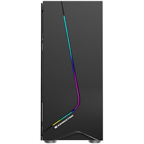 Chassis Eros EN43378, ATX, Micro ATX, USB3.0x1+USB2.0x1, Rainbow LED Front Panel, Left Tempered Glass, Rear SYNC XCR120 Fan