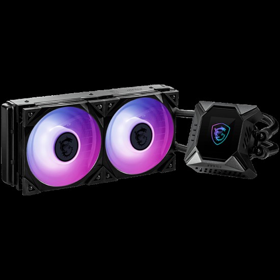 MSI MPG CORELIQUID K240 V2 Liquid Cooler, 2X 120mm ARGB 2500rpm PWM Fans, 2.4