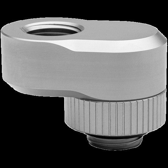 EK-Quantum Torque Rotary Offset 14 - Satin Titanium, adapter fitting