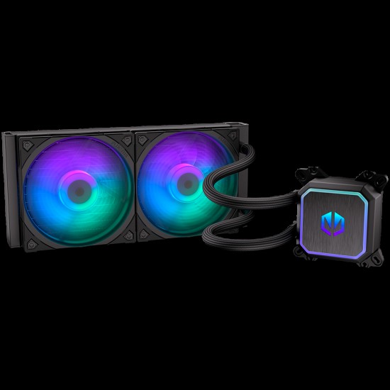 Endorfy Navis F240 ARGB, CPU Liquid Cooler, 2x FLUCTUS 120 PWM ARGB fan, Navis F, Intel LGA 115x/1200/1700/2011/2066, AMD AM5/AM4, 146×125×65mm, 3 Year Warranty