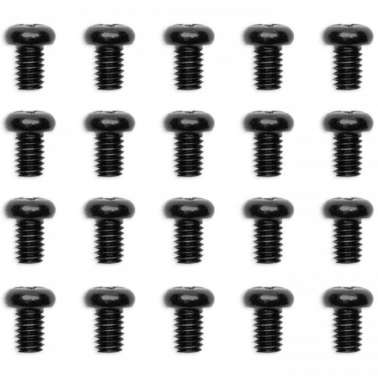 EK-Loop Phillips Head Screw Set M4x6mm - Black (20pcs)
