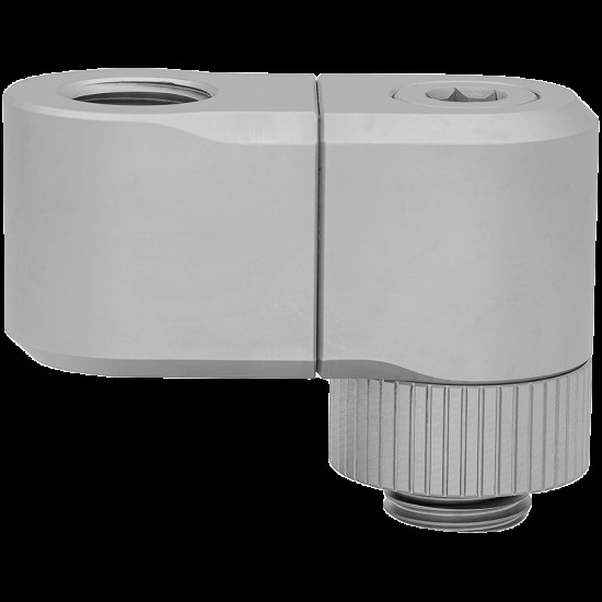 EK-Quantum Torque Double Rotary Offset 28 - Satin Titanium, adapter fitting