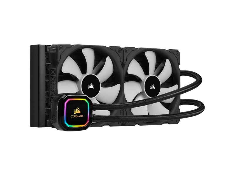 CORSAIR iCUE H115i RGB PRO XT, 280mm Radiator, Dual 140mm PWM Fans, Software Control, Liquid CPU Cooler