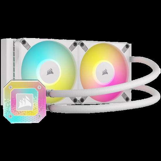Corsair iCUE H100i ELITE CAPELLIX XT White, 240mm Radiator, Liquid CPU Cooler, EAN:0840006683513