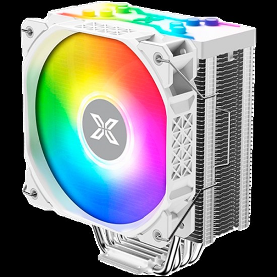 Xigmatek Air Killer Pro Arctic EN47925 White, X22A Arctic Fan, ARGB Top Cover, Reinforced Plastic Steel Backplate, Mini ARGB LED Controller