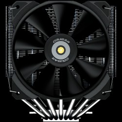 COUGAR Forza 135, 6mm Heat pipe, Nickel Plated Copper Base, 1x MHP120 Fan, 1x MHP140-A Fan, Screwdriver Included, Elegant Pipe Caps,128x140x160mm, Intel LGA 115X/1366/1200/1700/2011/2066, AMD AM5/AM4/FM2/FM1/AM3+/AM3/AM2+/AM2