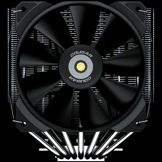 COUGAR Forza 135, 6mm Heat pipe, Nickel Plated Copper Base, 1x MHP120 Fan, 1x MHP140-A Fan, Screwdriver Included, Elegant Pipe Caps,128x140x160mm, Intel LGA 115X/1366/1200/1700/2011/2066, AMD AM5/AM4/FM2/FM1/AM3+/AM3/AM2+/AM2