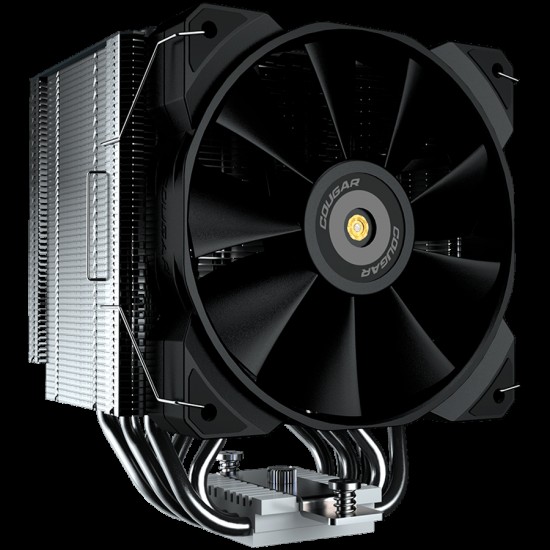 COUGAR Forza 85, 6 Heat pipes, Nickel Plated Copper Base, 1x MHP120 Fan, Screwdriver Included, Elegant Pipe Caps, 85x135x160mm, Intel LGA 115X/1366/1200/1700/2011/2066, AMD AM4/FM2/FM1/AM3+/AM3/AM2+/AM2