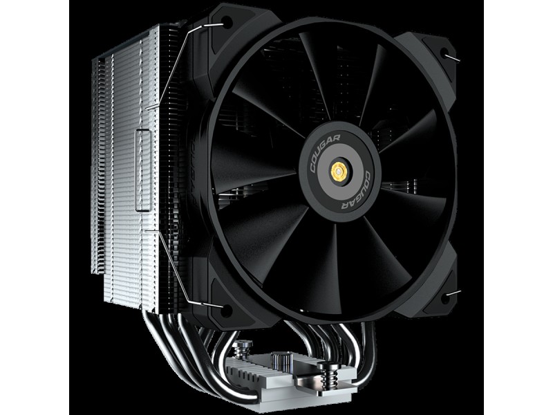 COUGAR Forza 85, 6 Heat pipes, Nickel Plated Copper Base, 1x MHP120 Fan, Screwdriver Included, Elegant Pipe Caps, 85x135x160mm, Intel LGA 115X/1366/1200/1700/2011/2066, AMD AM4/FM2/FM1/AM3+/AM3/AM2+/AM2