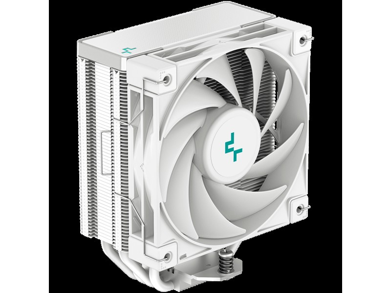 DeepCool AK400 WH, CPU Air Cooler, 1x120mm PWM Fan, TDP 220W, 4 Heatpipes, White, LGA1700/1200/115x, AMD AM5/AM4, 127x97x155 mm(LxWxH), 3Y, R-AK400-WHNNMN-G-1