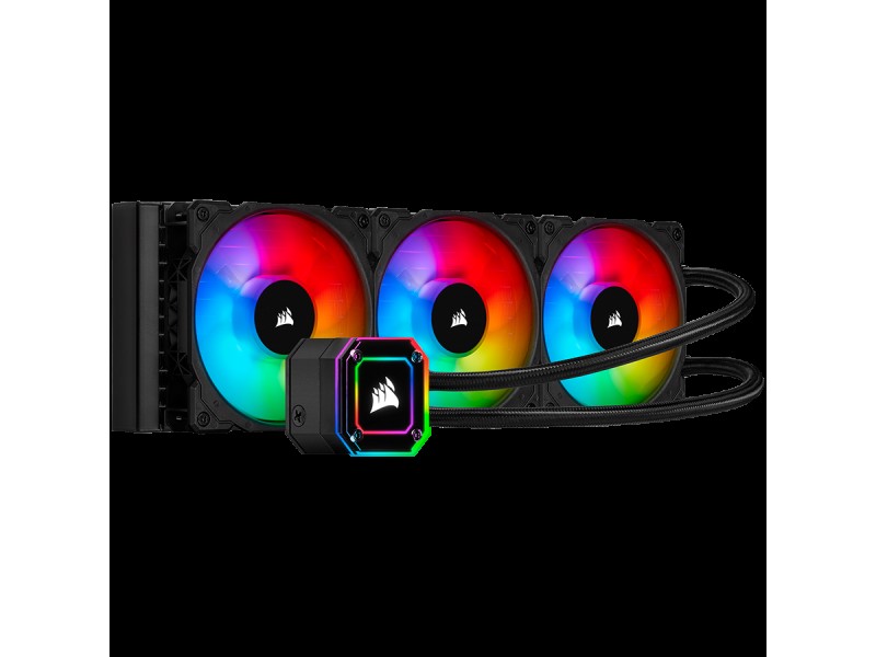 CORSAIR iCUE H150i ELITE CAPELLIX Liquid CPU Cooler, 360mm Radiator, Triple 120mm ML RGB PWM Fans, Intel: LGA1700 (with separate bracket)/LGA1200/LGA115X/LGA20XX, AMD: AM5/AM4/sTRX4/sTR4, 5Y warranty, black