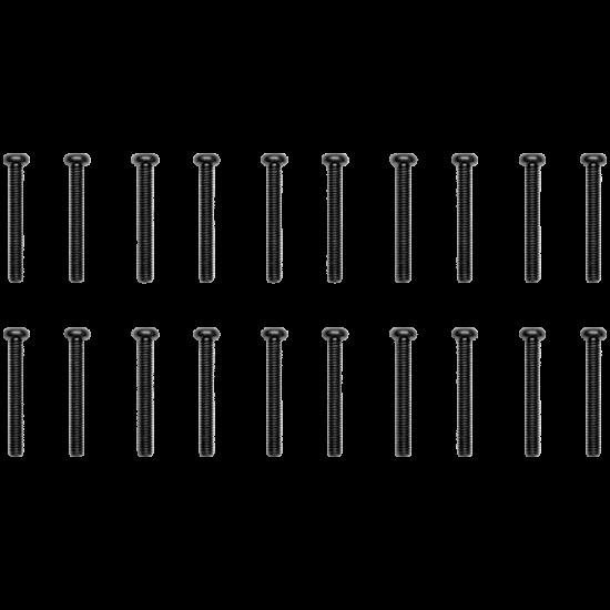 EK-Loop Phillips Head Screw Set M4x30mm - Black (20pcs) (for EK-Quantum Surface radiators)