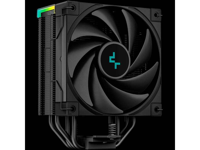 DeepCool AK400 Digital, CPU Air Cooler, 1x120mm FK120 PWM Fan, Digital Display, ARGB, TDP 220W, 4 Heatpipes, Black, LGA1700/1200/115x, AMD AM5/AM4, 126x97x156 mm(LxWxH), 3Y, R-AK400-BKADMN-G