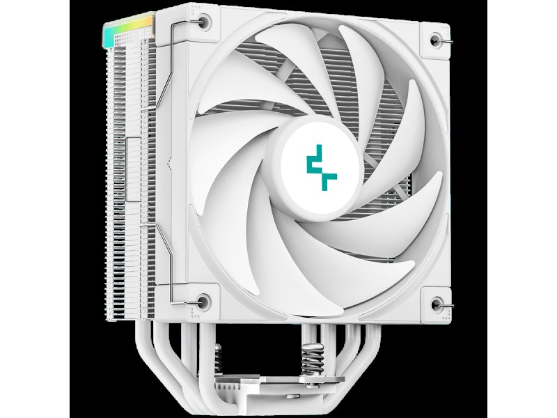 DeepCool AK400 Digital WH, CPU Air Cooler, 1x120mm FK120 PWM Fan, Digital Display, ARGB, TDP 220W, 4 Heatpipes, White, LGA1700/1200/115x, AMD AM5/AM4, 126x97x156 mm(LxWxH), 3Y, R-AK400-WHADMN-G