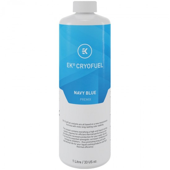 EK-CryoFuel Navy Blue (Premix 1000mL), coolant mixture