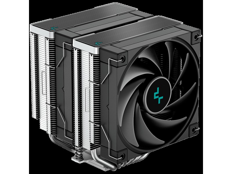 DeepCool AK620, CPU Air Cooler, 2x120mm PWM Fan, TDP 260W, 6 Heatpipes, LGA2066/2011-v3/2011/1700/1200/115x, AMD AM5/AM4, 129x138x160 mm(LxWxH), 3Y, R-AK620-BKNNMT-G