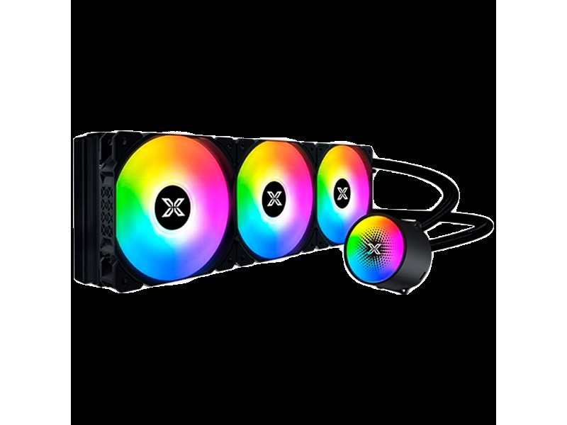 Xigmatek Liquid Killer X 360 EN47703, AIO Liquid Cooler, New X logo ARGB Pump Head, 3x120mm ARGB Fan, Plastic Steel Backpanel