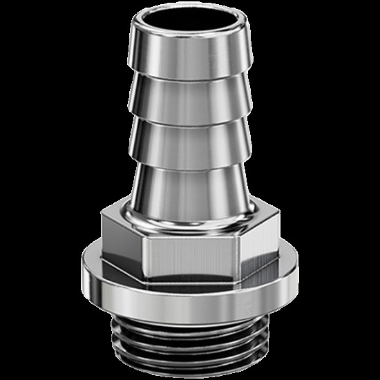 EK-Pro G1/4 Barb Fitting 10mm - Nickel EK Pro Fitting Barb Opti 10mm G1-4 Ni
