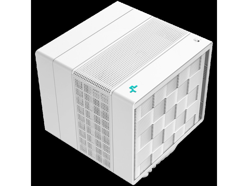 DeepCool ASSASSIN IV WH, CPU Air Cooler, White, 1x120mm + 1x140mm FDB Fans, Fan Speed Switch, TDP 280W, 7 Heatpipes, Intel LGA2066/2011-v3/2011/1700/1200/1151/1150/1155, AMD AM5/AM4, 6y, R-ASN4-WHNNMT-G
