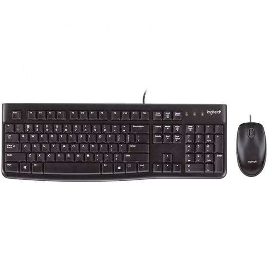 LOGITECH MK120 Corded Combo - BLACK - USB - US INT L - EER LOGITECH MK120 Corded Combo - BLACK - USB - US INT L - EER