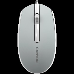 Canyon Wired  optical mouse with 3 buttons, DPI 1000, with 1.5M USB cable,Dark grey, 65*115*40mm, 0.1kg