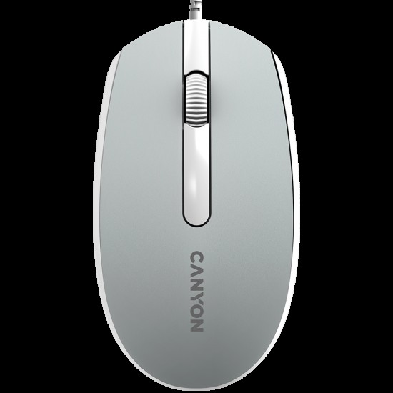 Canyon Wired  optical mouse with 3 buttons, DPI 1000, with 1.5M USB cable,Dark grey, 65*115*40mm, 0.1kg
