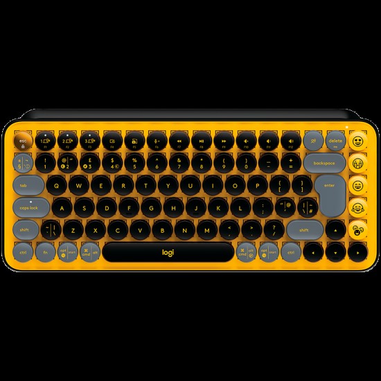 LOGITECH POP Keys Bluetooth Mechanical Keyboard - BLAST YELLOW - US INT L