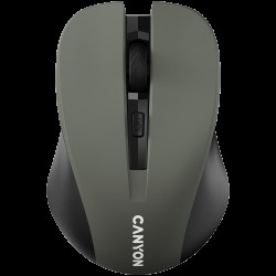 CANYON MW-1, 2.4GHz wireless optical mouse with 4 buttons, DPI 800/1200/1600, Gray, 103.5*69.5*35mm, 0.06kg