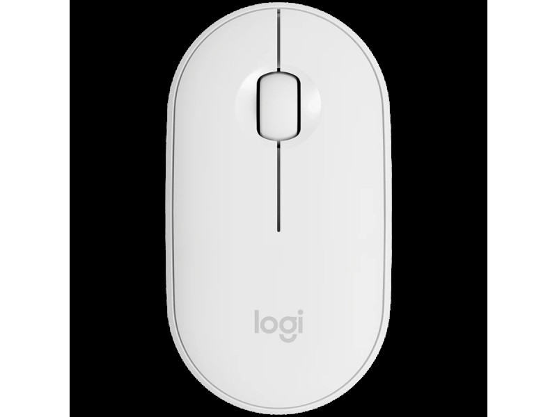LOGITECH M350S Pebble 2 Bluetooth Mouse - TONAL WHITE - DONGLELESS