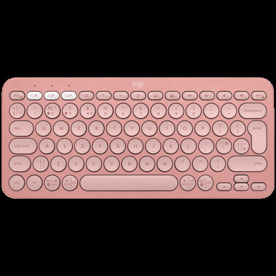 LOGITECH K380S Multi-Device Bluetooth Keyboard - TONAL ROSE - US INT L