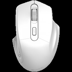 CANYON MW-15, 2.4GHz Wireless Optical Mouse with 4 buttons, DPI 800/1200/1600, Pearl white, 115*77*38mm, 0.064kg