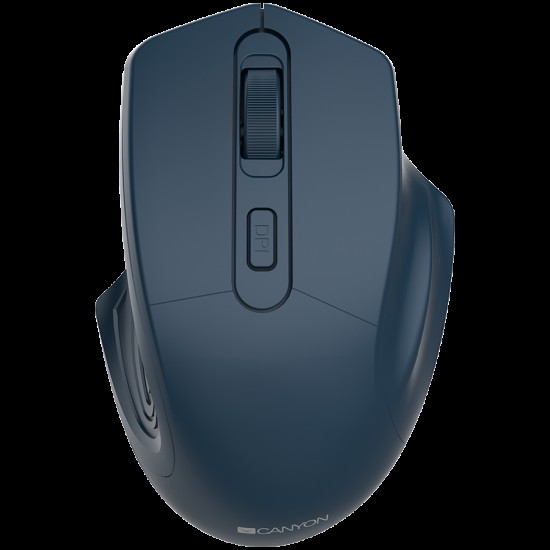 CANYON MW-15, 2.4GHz Wireless Optical Mouse with 4 buttons, DPI 800/1200/1600, Dark Blue, 115*77*38mm, 0.064kg CANYON MW-15, 2.4GHz Wireless Optical Mouse with 4 buttons, DPI 800/1200/1600, Dark Blue, 115*77*38mm, 0.064kg