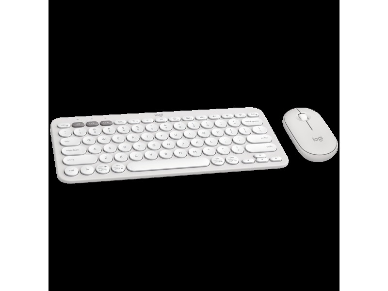 LOGITECH Pebble 2 Bluetooth Keyboard Combo - TONAL WHITE - US INT L