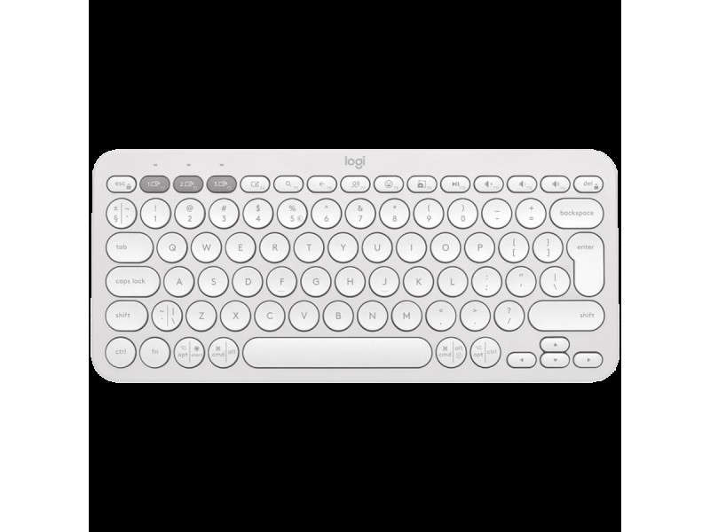 LOGITECH K380S Multi-Device Bluetooth Keyboard - TONAL WHITE - US INT L