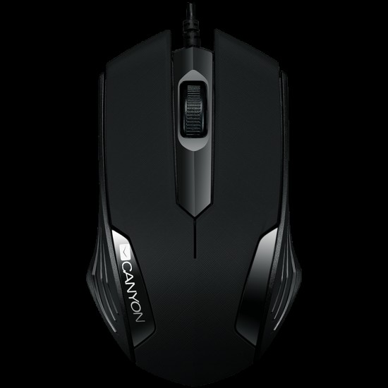 CANYON Optical wired mice, 3 buttons, DPI 1000, Black CANYON Optical wired mice, 3 buttons, DPI 1000, Black