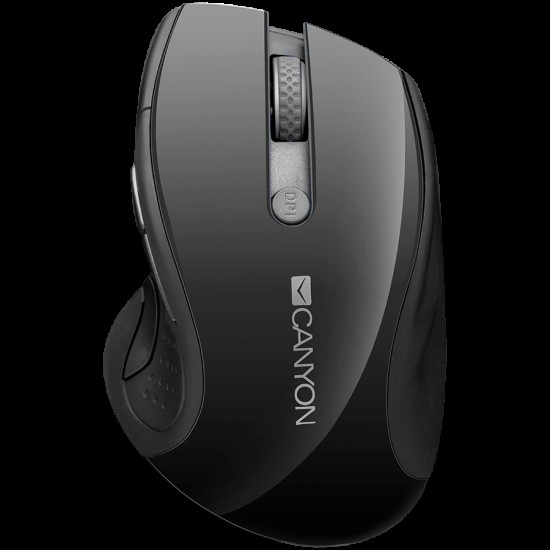 CANYON 2.4Ghz wireless mouse, optical tracking - blue LED, 6 buttons, DPI 1000/1200/1600, Black pearl glossy CANYON 2.4Ghz wireless mouse, optical tracking - blue LED, 6 buttons, DPI 1000/1200/1600, Black pearl glossy