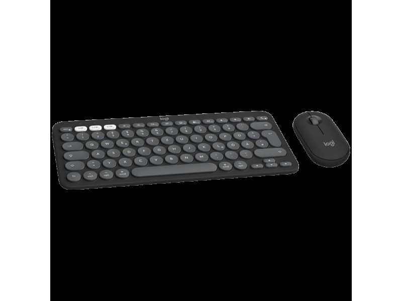 LOGITECH Pebble 2 for MAC Bluetooth Keyboard Combo - TONAL GRAPHITE - US INT L