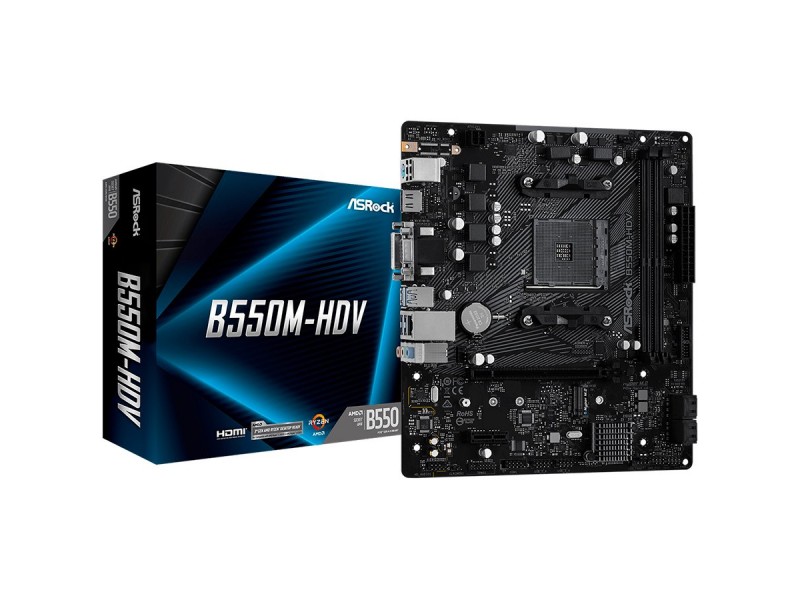 ASROCK MB (AM4, B550, 2xDDR4,1xPCIe x16,1xPCI Ex1, 6xSATA3 , M.2, DP,HDMI,DVI, USB 3.2) ATX