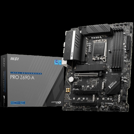 MSI PRO Z690-A, Socket 1700, Dual Channel DDR5, 3x PCIe x16 slot, 4x M.2 slot, 1x HDMI, 4x USB 3.2 Gen 1, 4x USB 2.0, 1x USB 3.2 Gen 2,  2.5Gbps LAN, 3Y