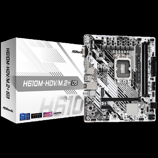 ASROCK MB INTEL H610, 2DDR5