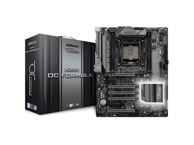 ASROCK Main Board Desktop iX299 (S2066, 4xDDR4, 5xPCIE3.0,1xPCIx1, SATA III,2xM.2,Raid,GLAN,USB3.1) ATX retail