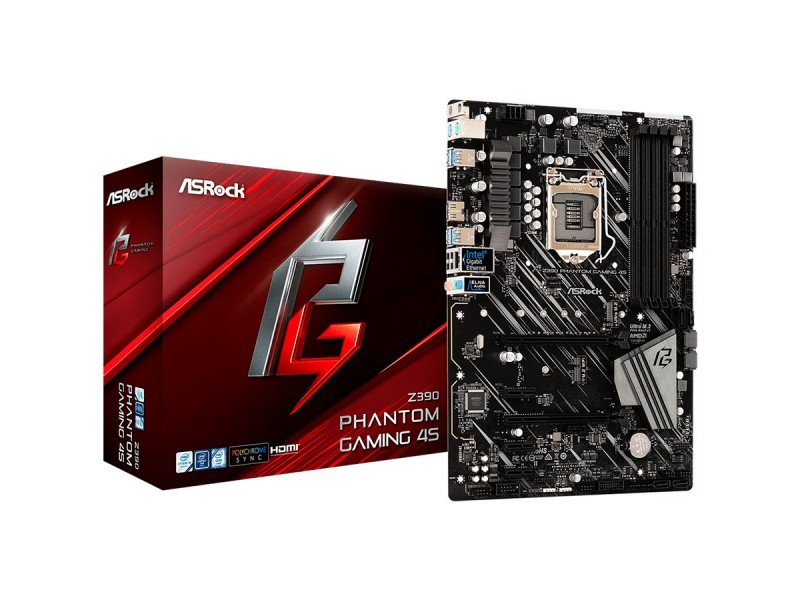 ASROCK Main Board Desktop Z390 (S1151, 4xDDR4,2xPCIe x16,3xPCI Ex1, 6 SATA3, 1Ultra M.2 ,GLAN,HDMI,COM header,ATX retail