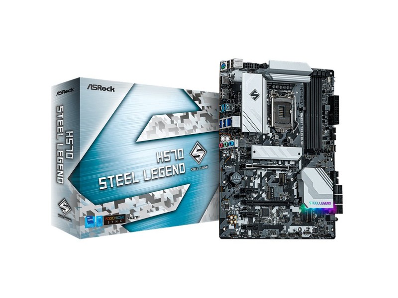 ASROCK Main Board Desktop Intel H570 chipset (S1200, 4x DDR4, 2x PCIe x16, 3x PCIe x1, 6x SATA3 , 2x M.2, 1x HDMI, 1x DP, 4x USB 3.2, 2x USB 2.0) ATX.