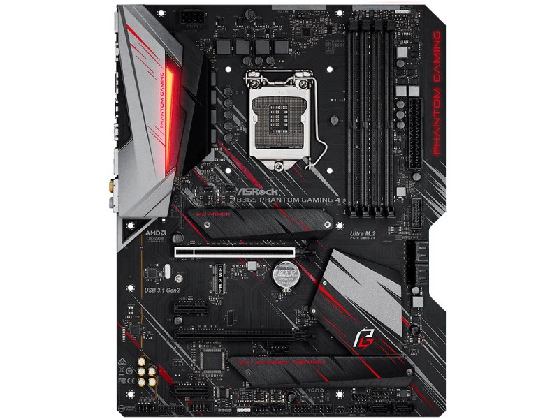 ASROCK Main Board Desktop B365 (S1151, 4xDDR4,2xPCIe x16,1xPCI Ex1, 6 SATA3 ,1x Ultra M.2, M.2 socket, GLAN,DP,HDMI,USB 3.1) ATX retail