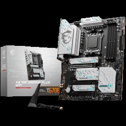 MSI X670E GAMING PLUS WIFI, ATX, Socket AM5, AMD x670 4 x DDR5 UDIMM Dual Channel up to 7800+(OC)MHz, 1x PCIe 4.0/3.0 x16 slot, 4x M.2 slots, 4x USB 3.2 Gen 1 ,4x USB 2.0, 1x HDMI, 1x DP, WiFi, BT, 2.5G LAN, 7.1 Audio, 3y warranty