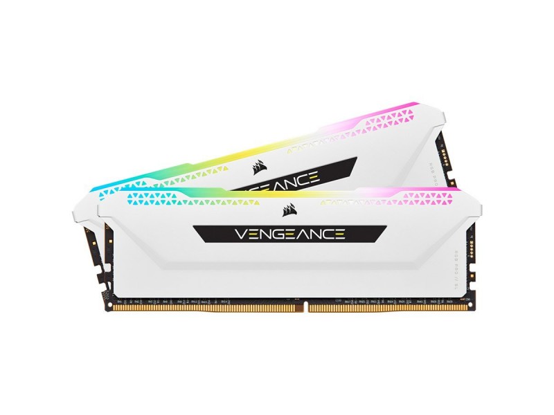 Corsair DDR4, 3600MHz 32GB 2x16GB DIMM, Unbuffered, 18-22-22-42, XMP 2.0, VENGEANCE RGB PRO SL White Heatspreader, RGB LED, 1.35V, for AMD Ryzen & Intel, EAN:0840006632085