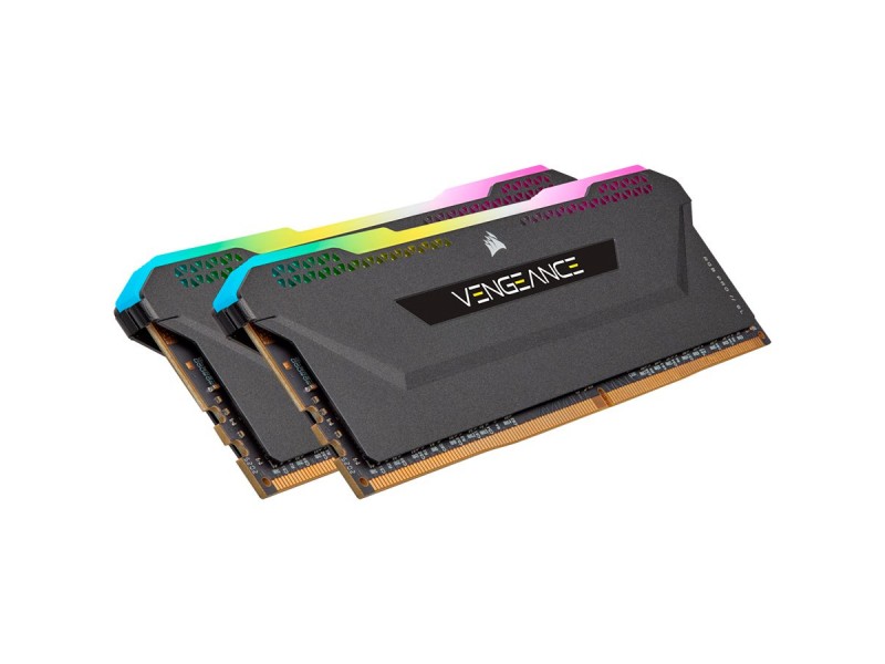 Corsair DDR4, 3600MHz 32GB 2x16GB DIMM, Unbuffered, 18-22-22-42, XMP 2.0, VENGEANCE RGB PRO SL Black Heatspreader, RGB LED, 1.35V, for AMD Ryzen & Intel, EAN:0840006632078